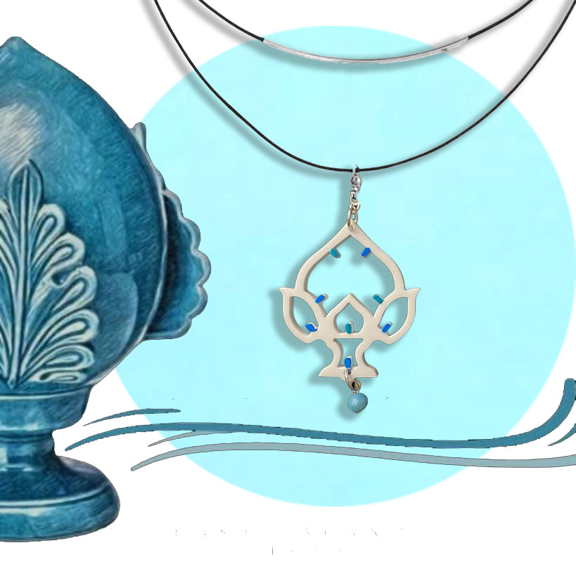 5 Collana dipinta a mano - Luminarie salentine Pumo