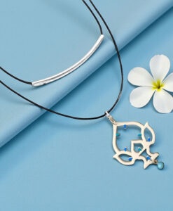 Collana dipinta a mano - Luminarie salentine Pumo