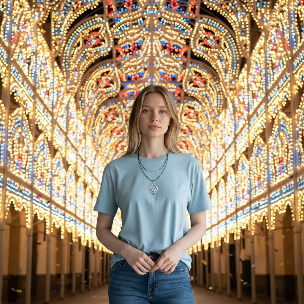 Collana dipinta a mano - Luminarie salentine Pumo Collana dipinta a mano - Luminarie salentine Pumo