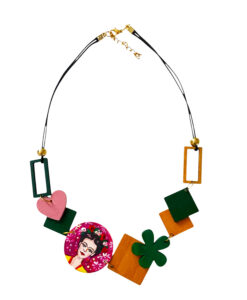 Collana dipinta a mano – Frida Kahlo e passione