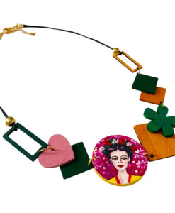 Collana dipinta a mano – Frida Kahlo e passione