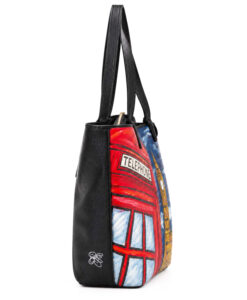 Borsa dipinta a mano – London Cartoon