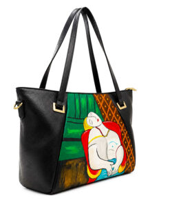 Borsa in pelle dipinta a mano – Il sogno di Picasso
