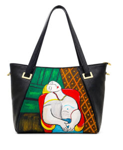 Borsa in pelle dipinta a mano – Il sogno di Picasso