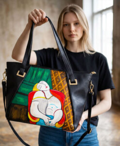 Borsa in pelle dipinta a mano – Il sogno di Picasso