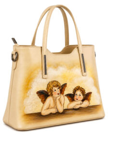 Borsa dipinta a mano –  Cherubini di Raffaello Sanzio