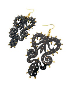 Orecchini – Arabesco Luminaria Salentina Nero