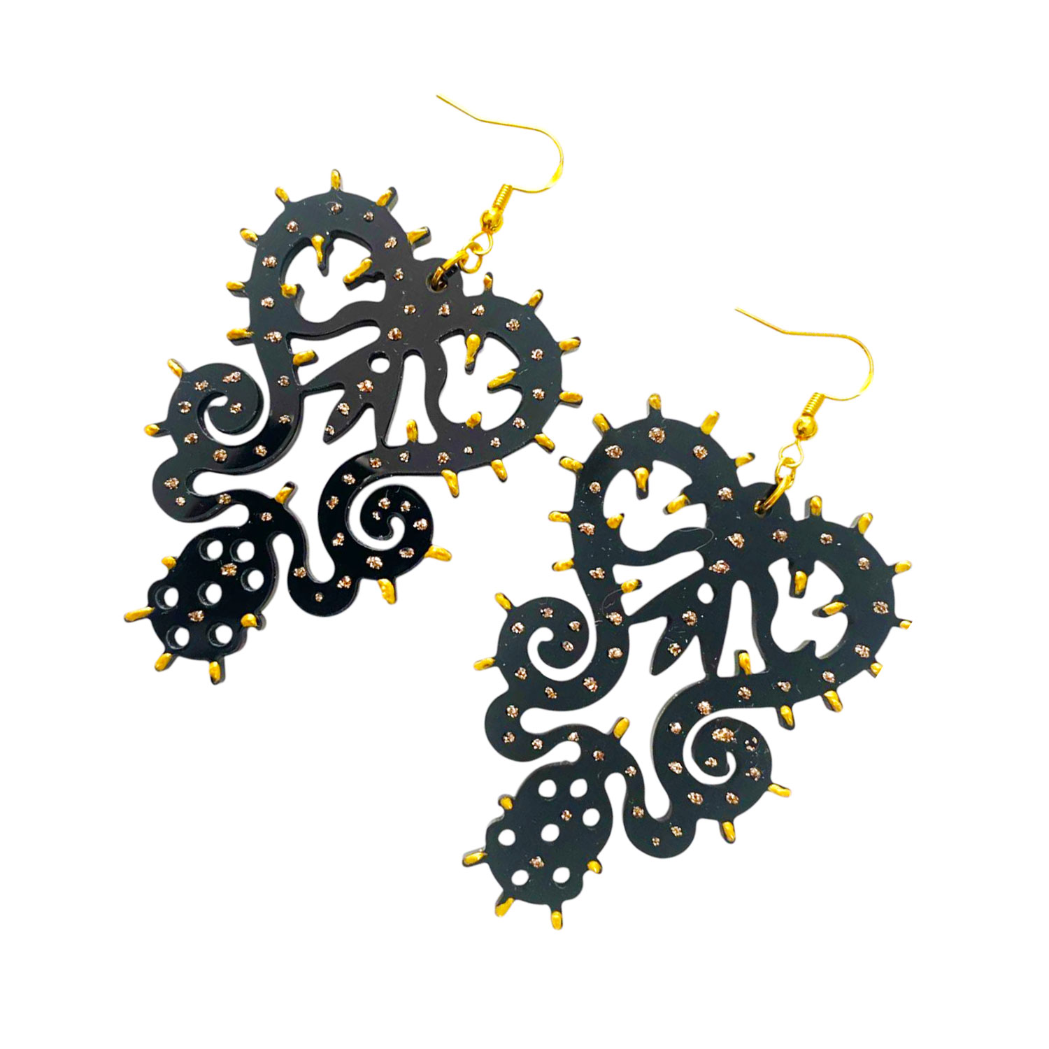 Orecchini – Arabesco Luminaria Salentina Nero Orecchini – Arabesco Luminaria Salentina Nero