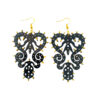 Orecchini – Arabesco Luminaria Salentina Nero