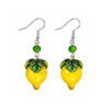 Orecchini in ceramica dipinta a mano – Limone ceramica